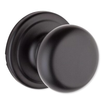 Kwikset Hancock Passage Knob, Matte Black